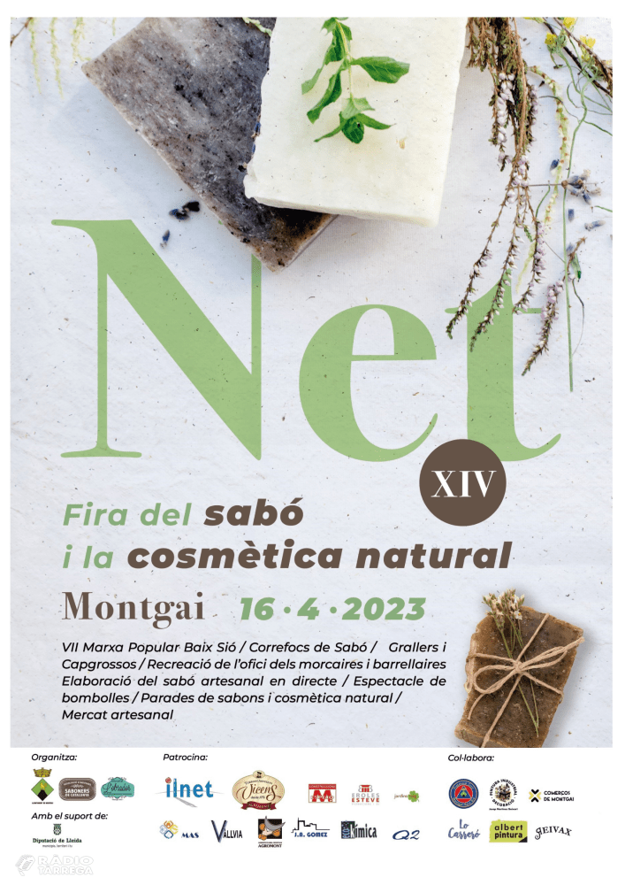 Montgai acollirà el primer correfoc del sabó, la gran novetat de la fira Net 2023 dedicada al sabó i la cosmètica natural