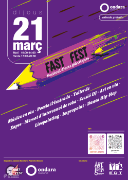 L'Escola d'Art Ondara celebra el primer Fast Fest per donar veu als alumnes