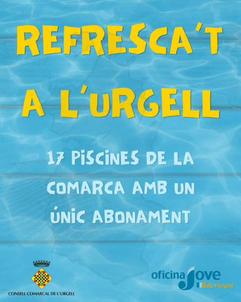 Disponible el carnet comarcal de piscines de l’Urgell 2024