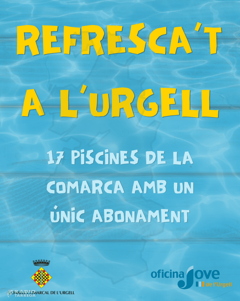 Disponible el carnet comarcal de piscines de l’Urgell 2024