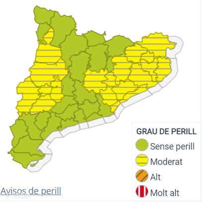 Alerta per tres dies de calorada intensa a Catalunya