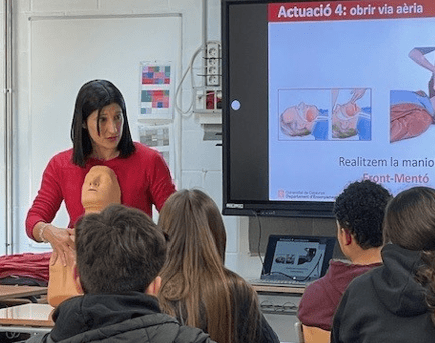24 tallers de primers auxilis i suport vital bàsic, dins el Programa Comarcal de Suport a l'Educació de l'Urgell