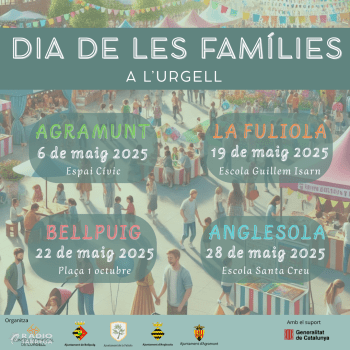El SISI Urgell Impulsa la Segona edició de Festa Famílies conjuntament amb el servei PLACI i SOAF del Consell Comarcal de l’Urgell