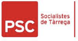 El PSC de Tàrrega emet un comunicat afirmant que continuarà governant amb ERC Tàrrega