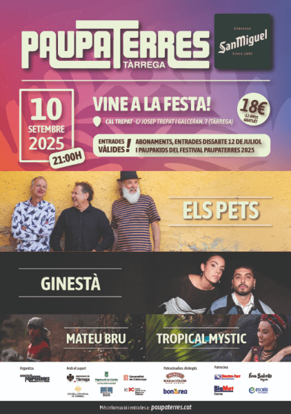 Paupaterres organitza un concert per sufragar les pèrdues de la Dana