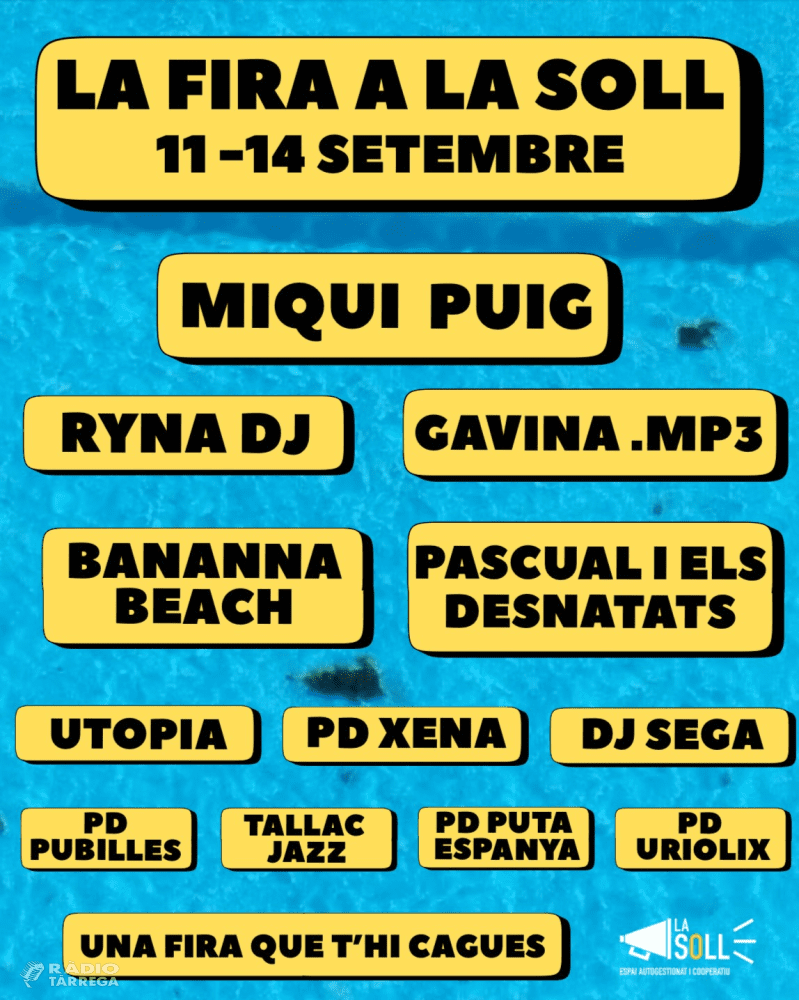 Miqui Puig, Gavina.mp3 i Ryna DJ, caps de cartell de la programació musical de La Soll per Fira