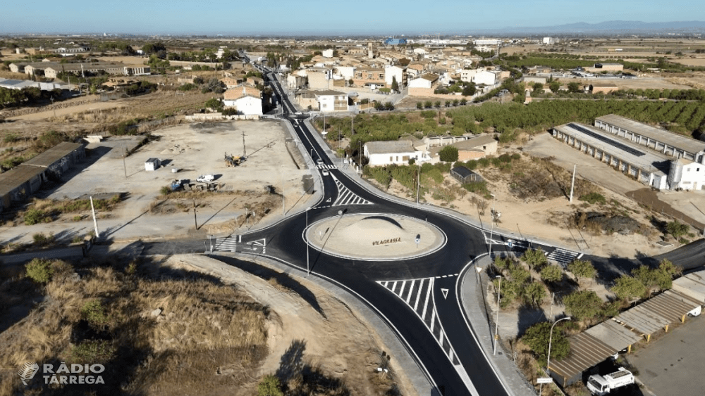 Finalitzen les obres de millora i humanització de la travessia de Vilagrassa