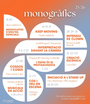 El Taller d'Arts Escèniques CRUMA de Tàrrega enceta el curs 2025/26 amb més de 200 alumnes de 32 poblacions diferents