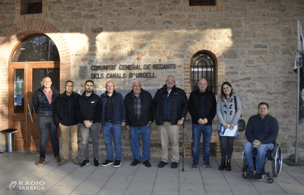 La Comunitat General de Regants dels Canals d’Urgell es reuneix amb instal·ladors per avançar en la modernització del reg interior