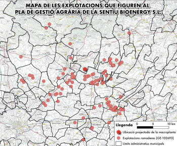 La Plataforma Pobles Vius assegura que només 88 dels 'centenars' de ramaders apareixen al Pla de Gestió de La Sentiu Bioenergy