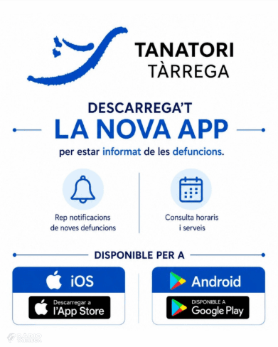 El Tanatori de Tàrrega estrena nova app