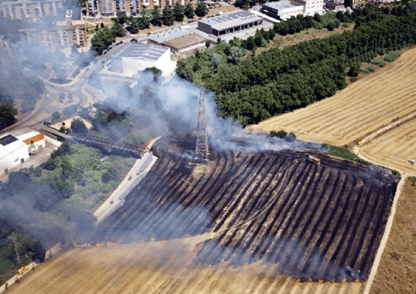Diumenge amb perill molt alt d'incendi forestal a 161 municipis de Ponent, Catalunya Central i Terres de l'Ebre