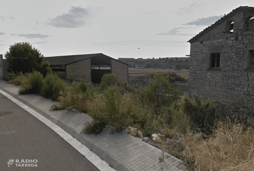 Incendi de vegetació a la Granja del Calvet de Tàrrega