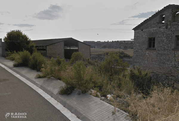 Incendi de vegetació a la Granja del Calvet de Tàrrega