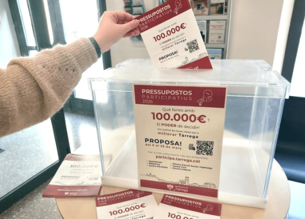 Escollits els projectes dels Pressupostos Participatius 2026 de Tàrrega que arribaran a la votació final de la tardor