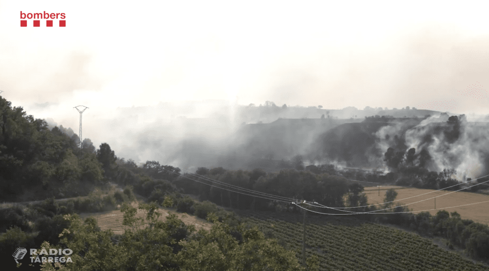 Estabilitzat novament l'incendi de Guimerà després de la represa que ha obligat a confinar 21.000 persones