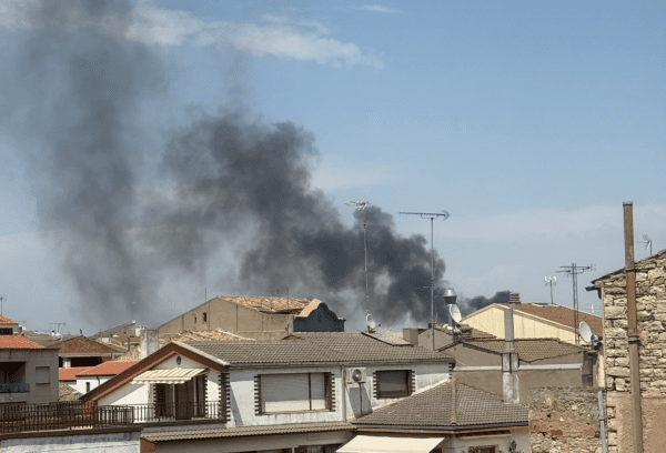 Incendi a l'abocador de Tàrrega