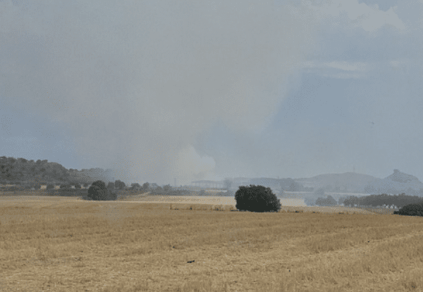 L'incendi de l'abocador de Tàrrega evoluciona favorablement