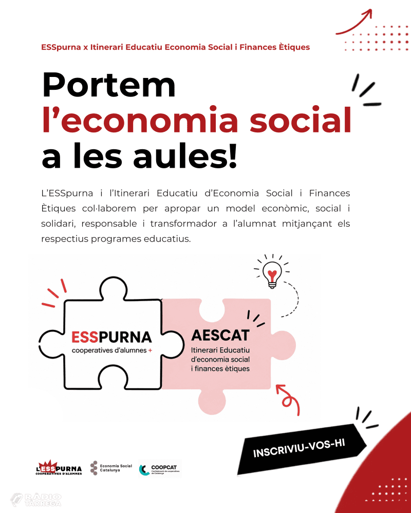 L'ESSPurna i l'AESCAT uneixen esforços per impulsar l'economia social i les finances ètiques a l’ESO