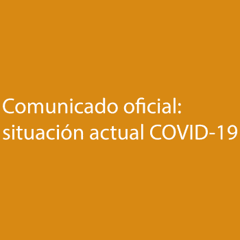 Comunicat oficial: situació actual COVID-19