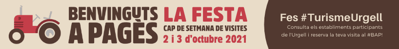 Participa al Benvinguts a Pagès a l'Urgell, els dies 2 i 3 d'octubre