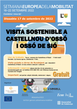 17 de setembre- Visita sostenible a Castellnou d’Ossó i Ossó de Sió.