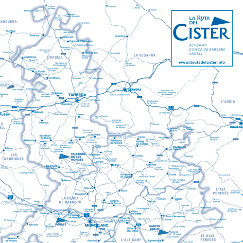 Mapa Ruta del Cister