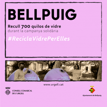 Acaba la campanya #ReciclaVidreperElles a Bellpuig