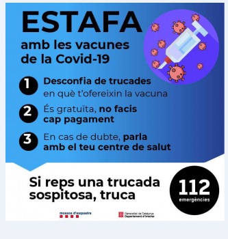Insistim en recordar-vos que la vacuna contra la #COVID19 és gratuïta.