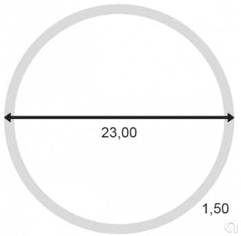 Tubo redondo sin soldadura