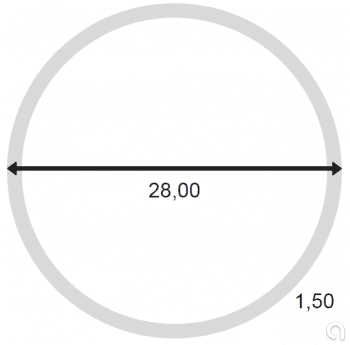 Tubo redondo sin soldadura
