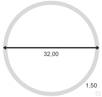 Tubo redondo sin soldadura
