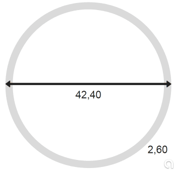 Tubo redondo sin soldadura