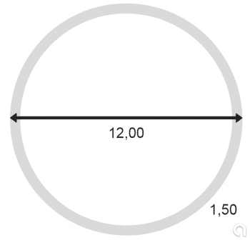 Tubo redondo sin soldadura