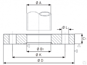 Brida plana ISO - 2
