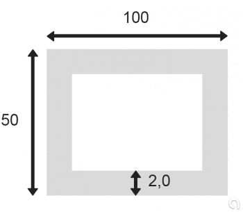 Tubo Rectangular Soldado