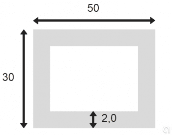 Tubo Rectangular Soldado - 1