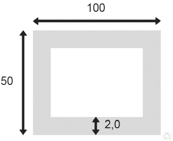 Tubo Rectangular Soldado