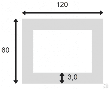 Tubo Rectangular Soldado