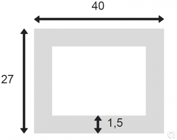 Tubo Rectangular Soldado