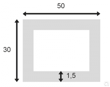 Tubo Rectangular Soldado
