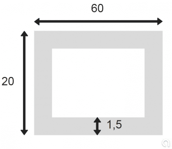 Tubo Rectangular Soldado