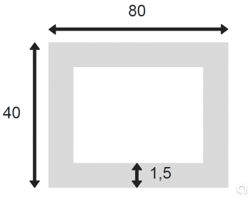 Tubo Rectangular Soldado - 1