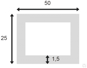 Tubo Rectangular Soldado