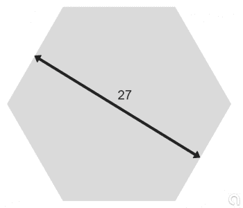 Hexagonal de Latón Estirada - 1