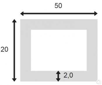 Tubo Rectangular Extr. 755-8