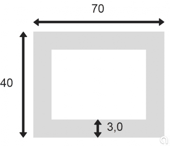 Tubo Rectangular Extr. 755-8