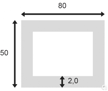 Tubo Rectangular Extr. 755-8