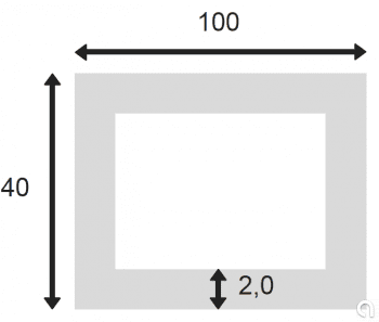 Tubo Rectangular Extr. 755-8
