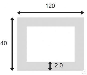 Tubo Rectangular Extr. 755-8